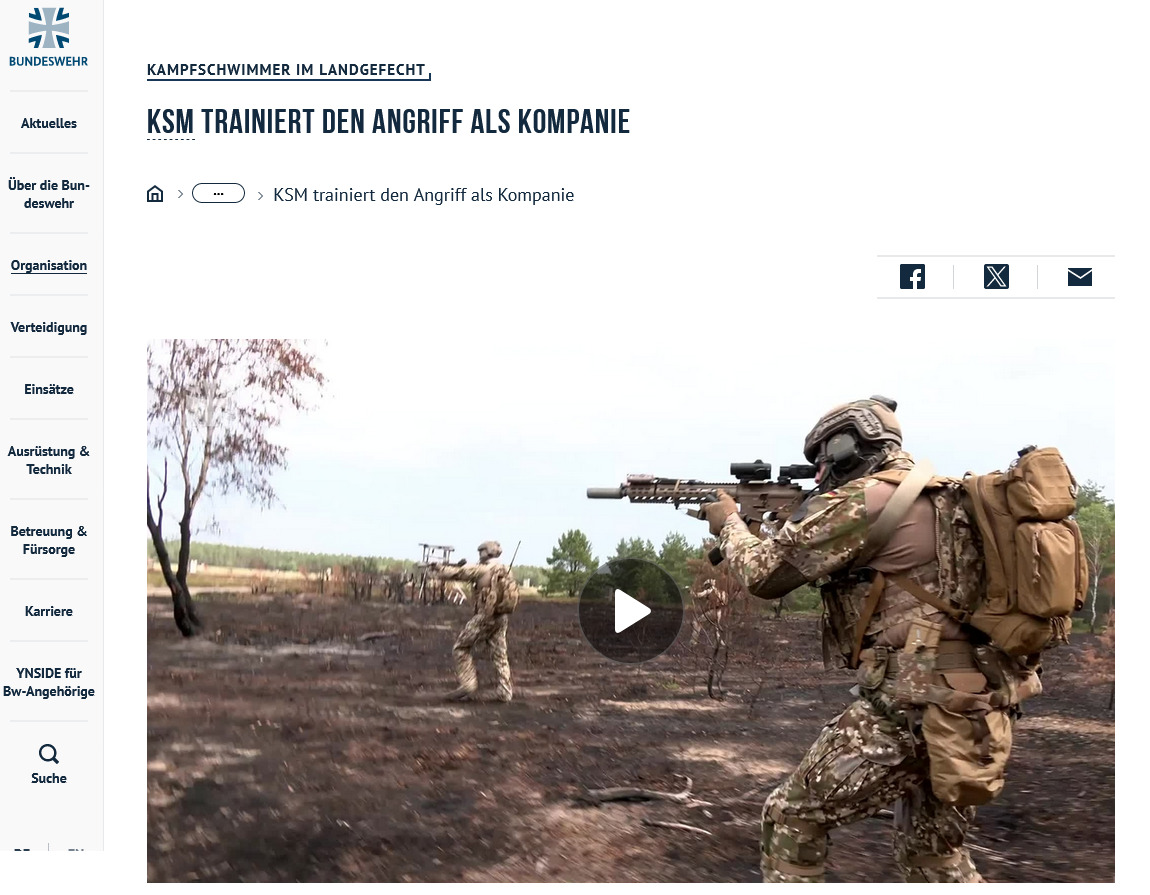KSM trainiert Angriff an Land - www.bundeswehr.de